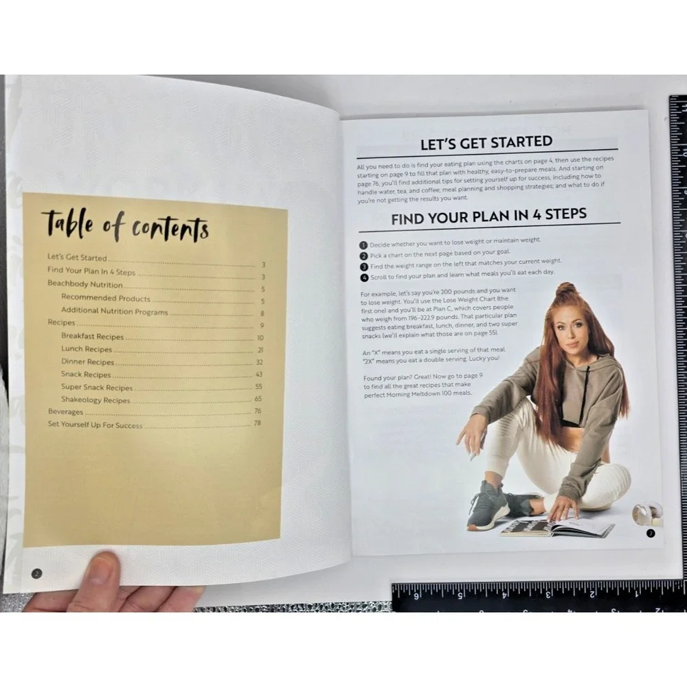 Beachbody Nutrition Guide Morning‎ Meltdown 100 Paperback Book Recipes 88 Pgs
